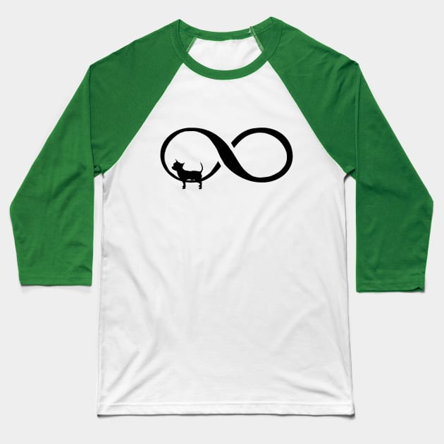 Chifinity Black Baseball T-Shirt by TheHenHouse